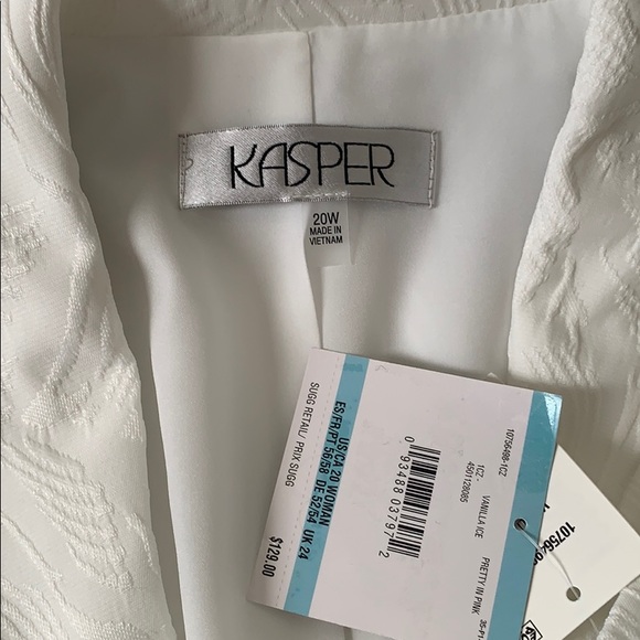 Kasper One Button Leaf Jacquard Blazer - Picture 7 of 9